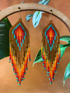 Plumas Earrings - Sunrise