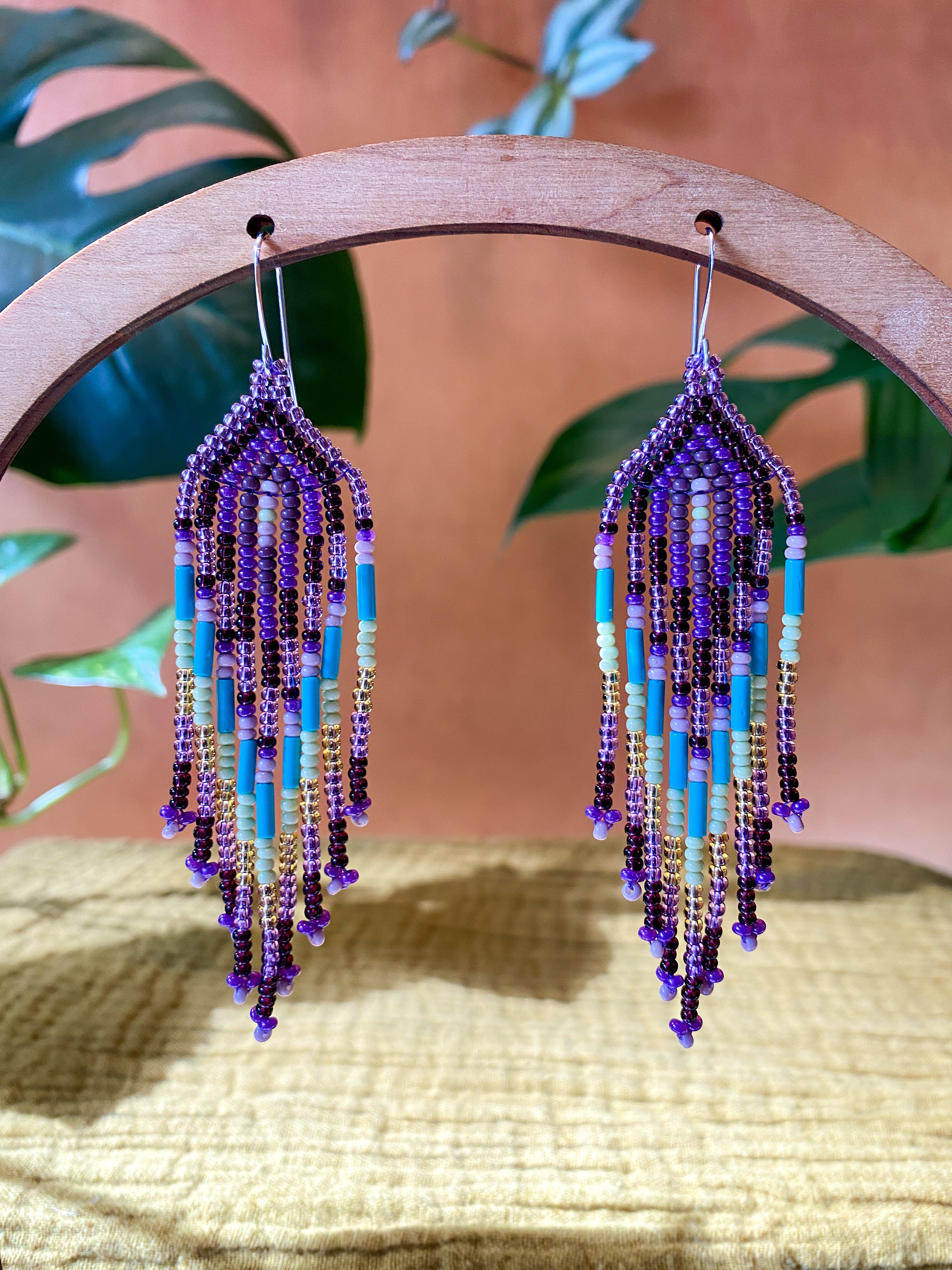 Plumitas Earrings - Orchid