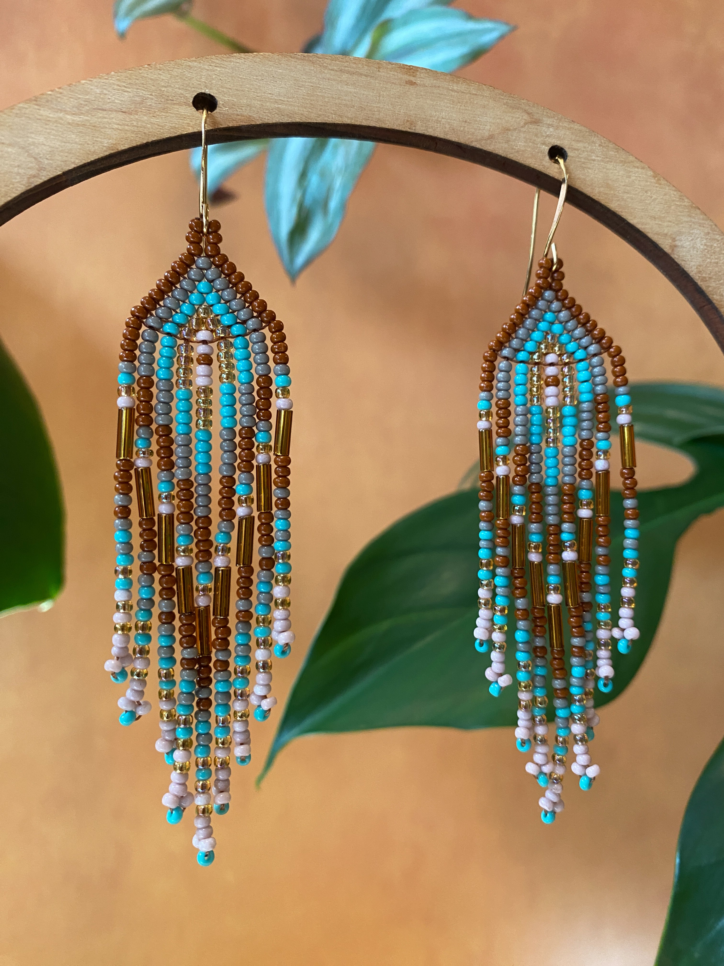 Plumitas Earrings - Rust