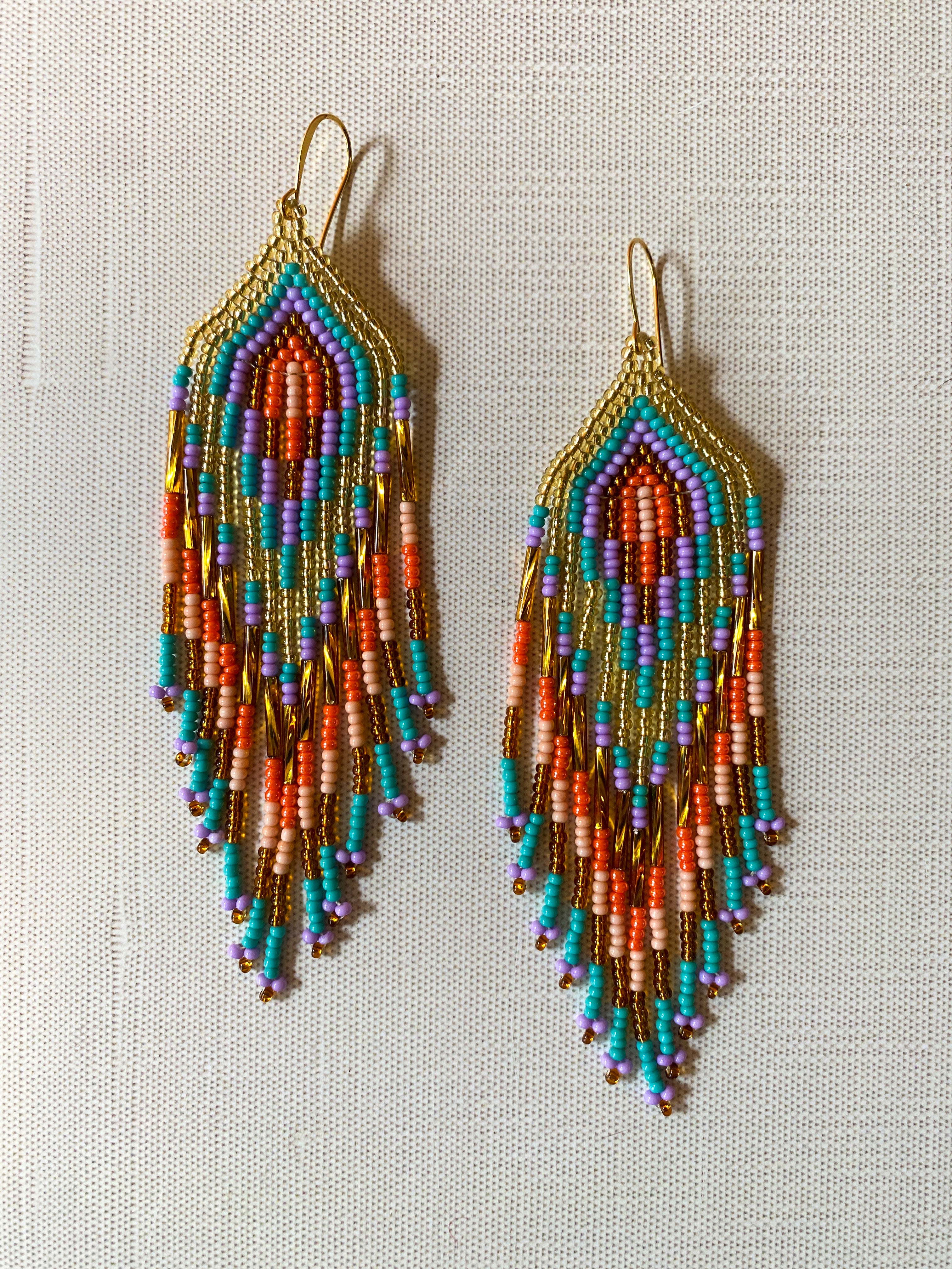 Plumas Earrings - Coastal