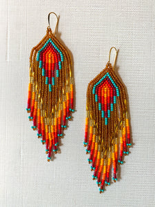 Plumas Earrings - Sunrise