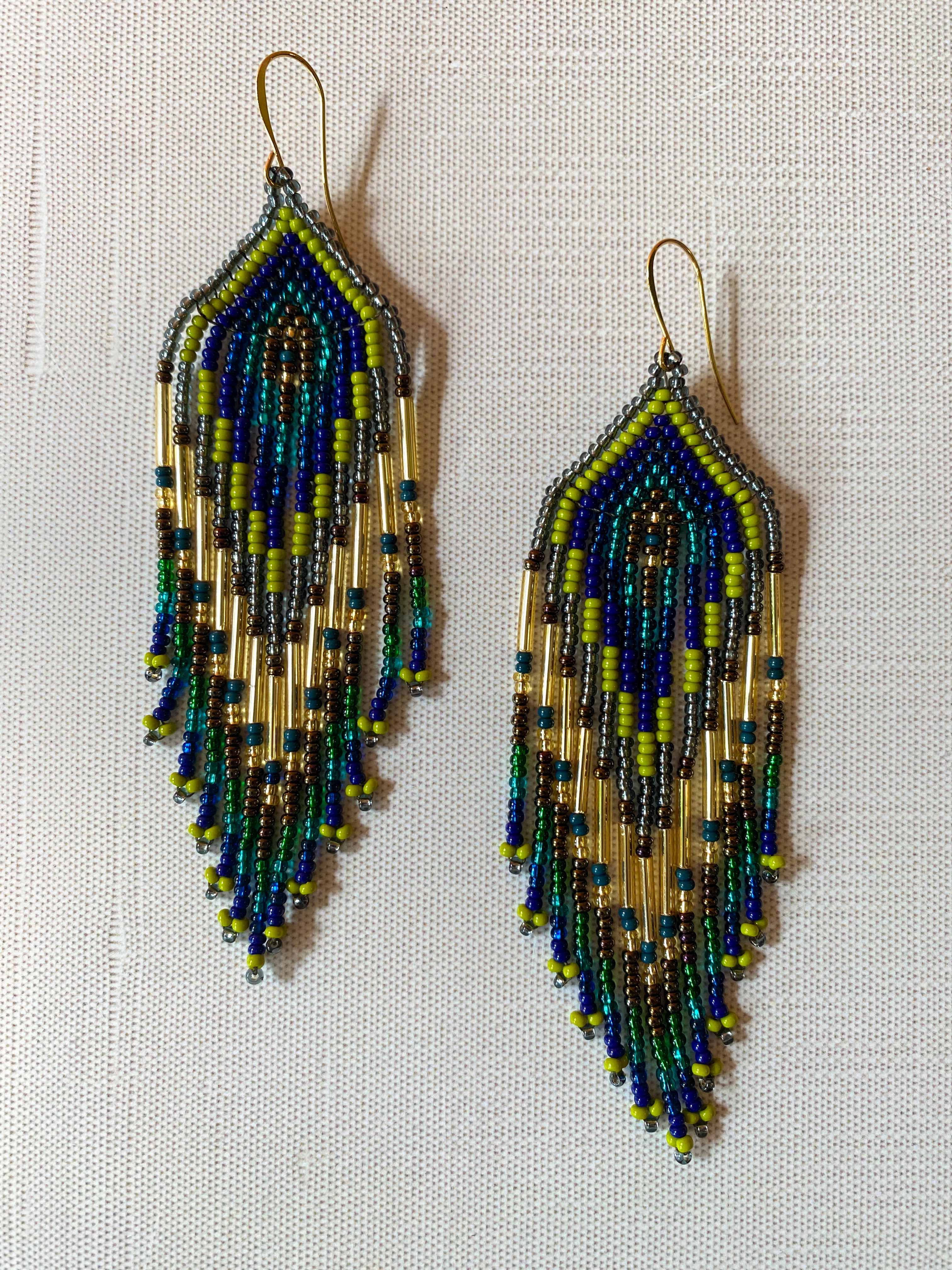 Plumas Earrings - Jungle