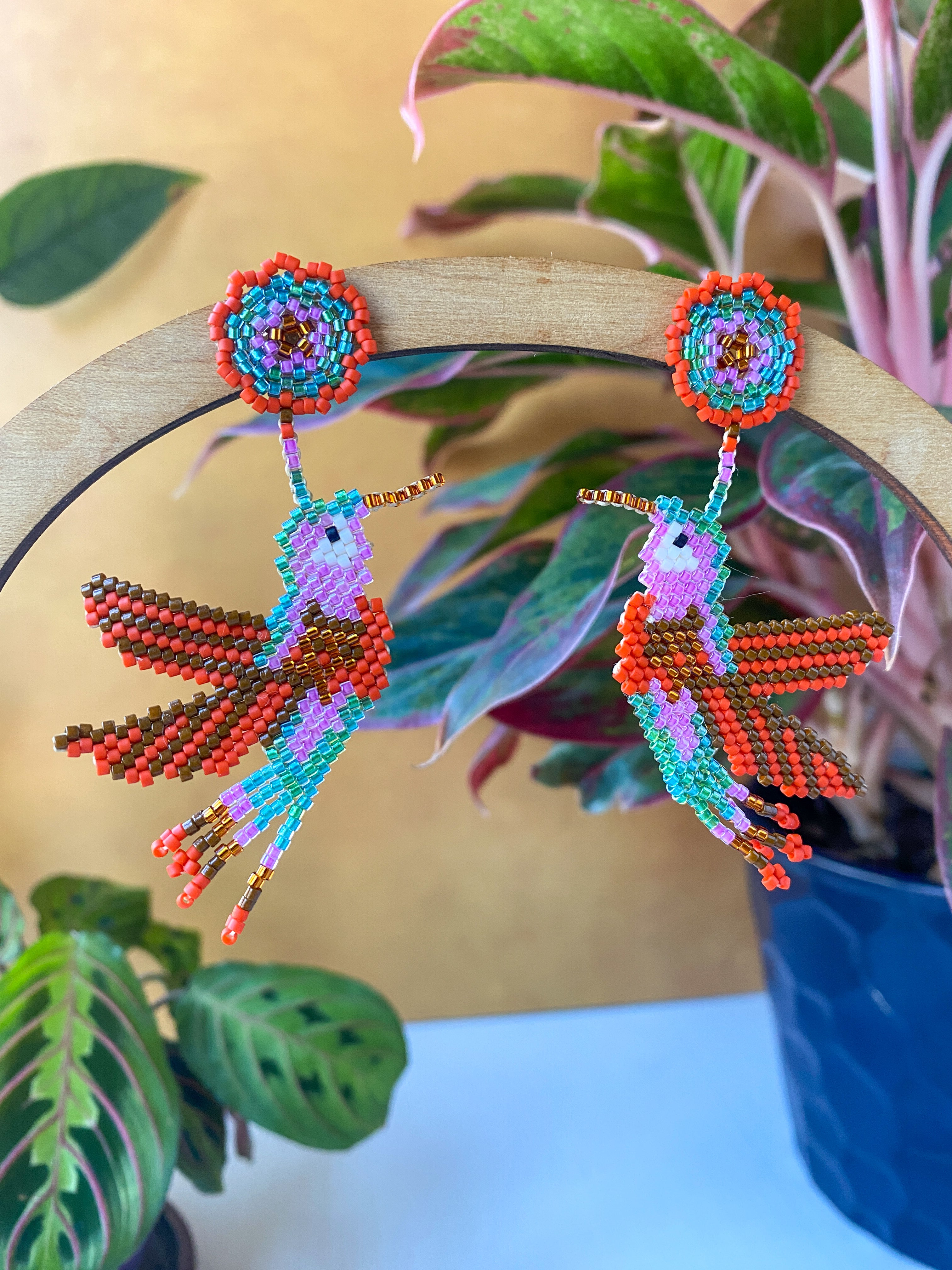 Ethereal Hummingbird Studs