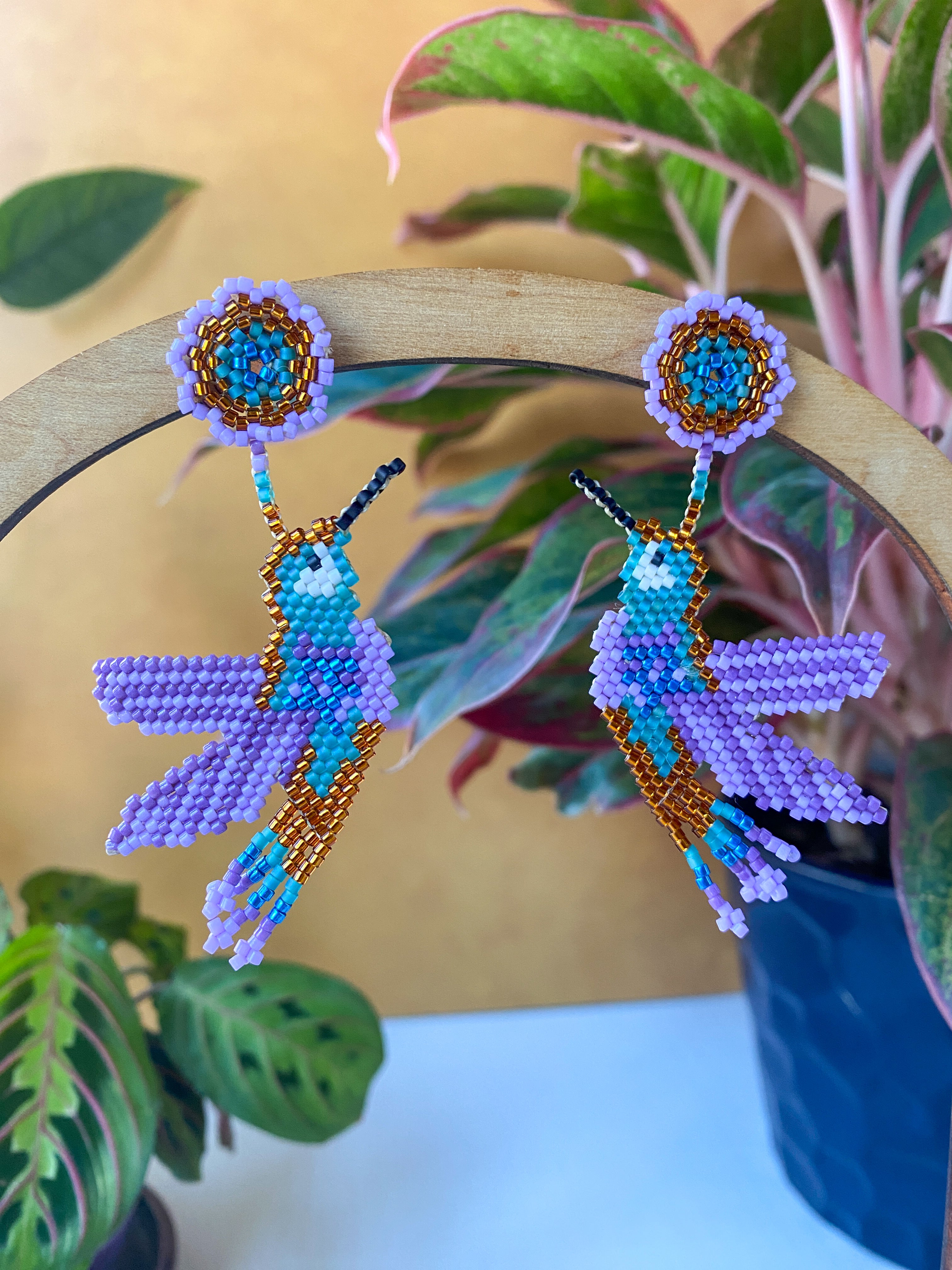 Ethereal Hummingbird Studs