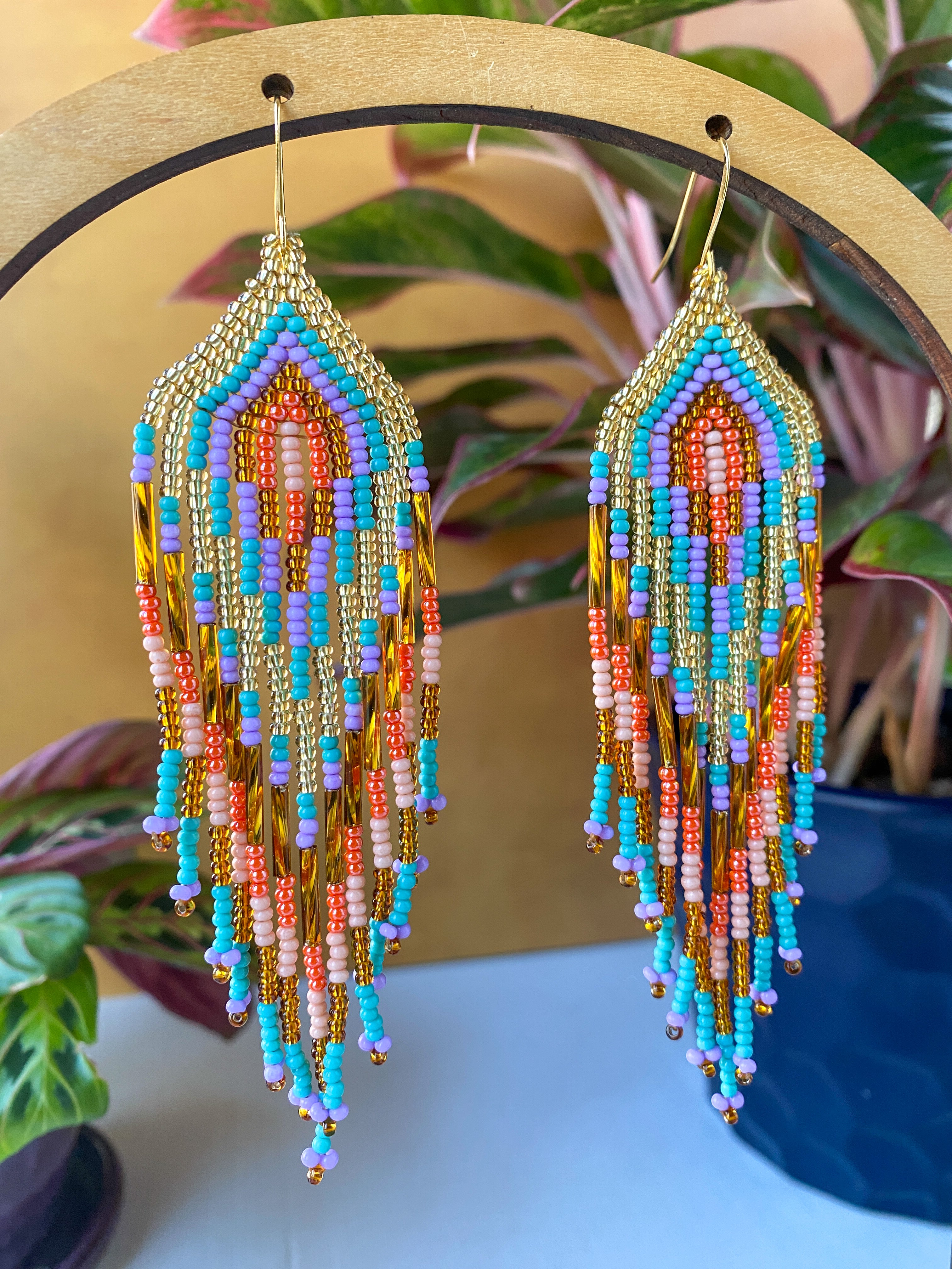 Plumas Earrings - Coastal