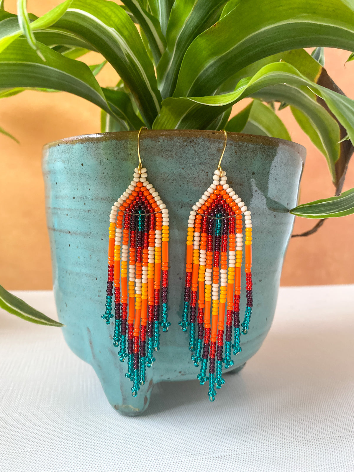Plumitas Earrings - Flame