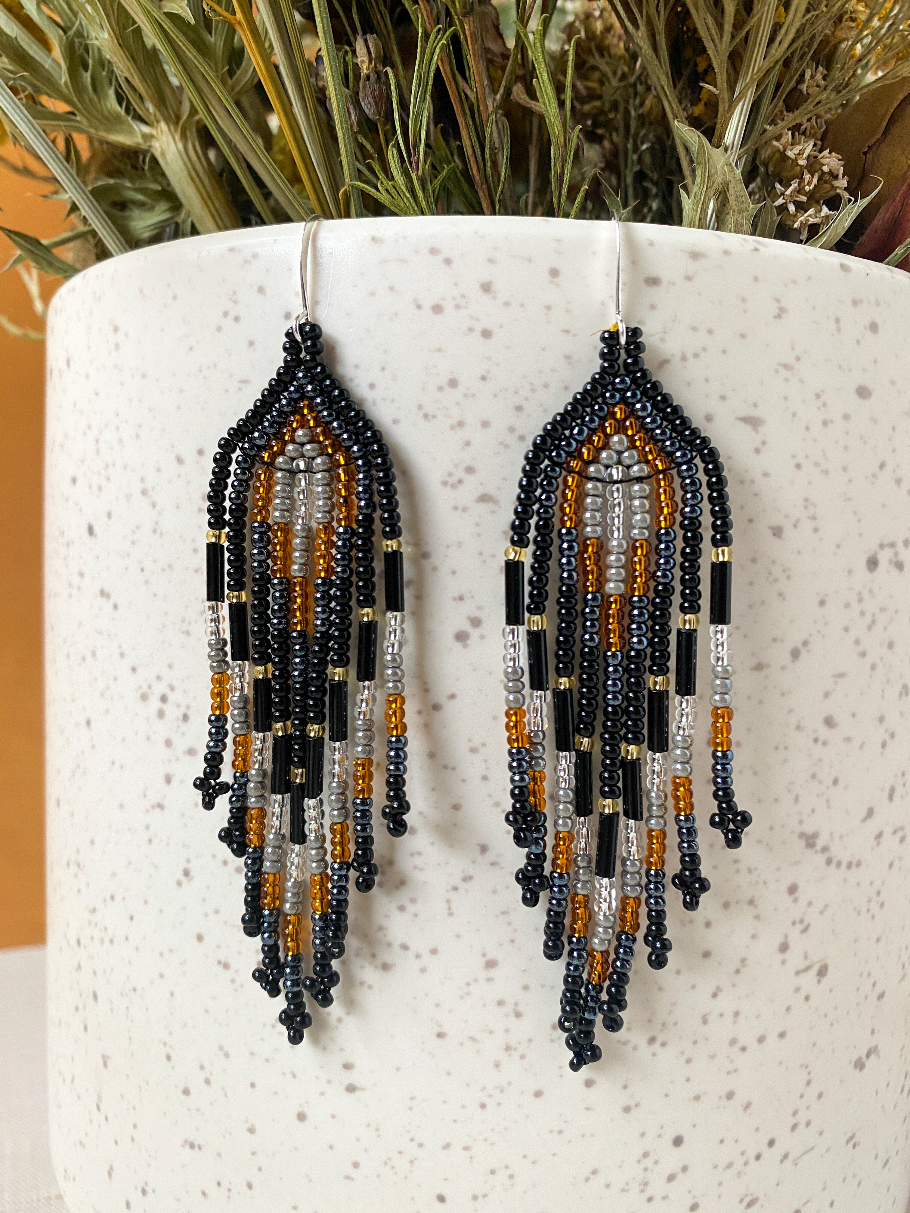 Plumitas Earrings - Noche