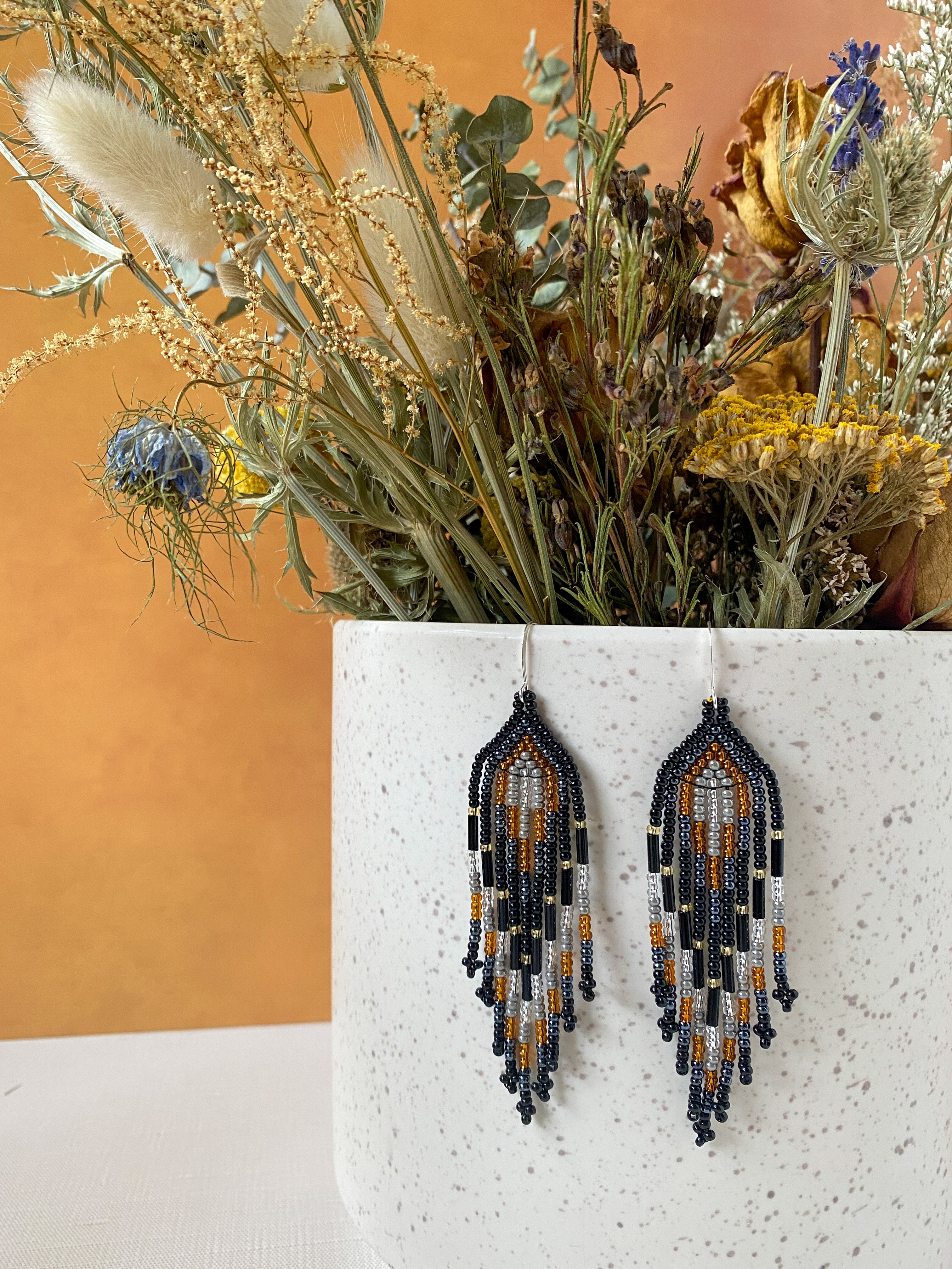 Plumitas Earrings - Noche