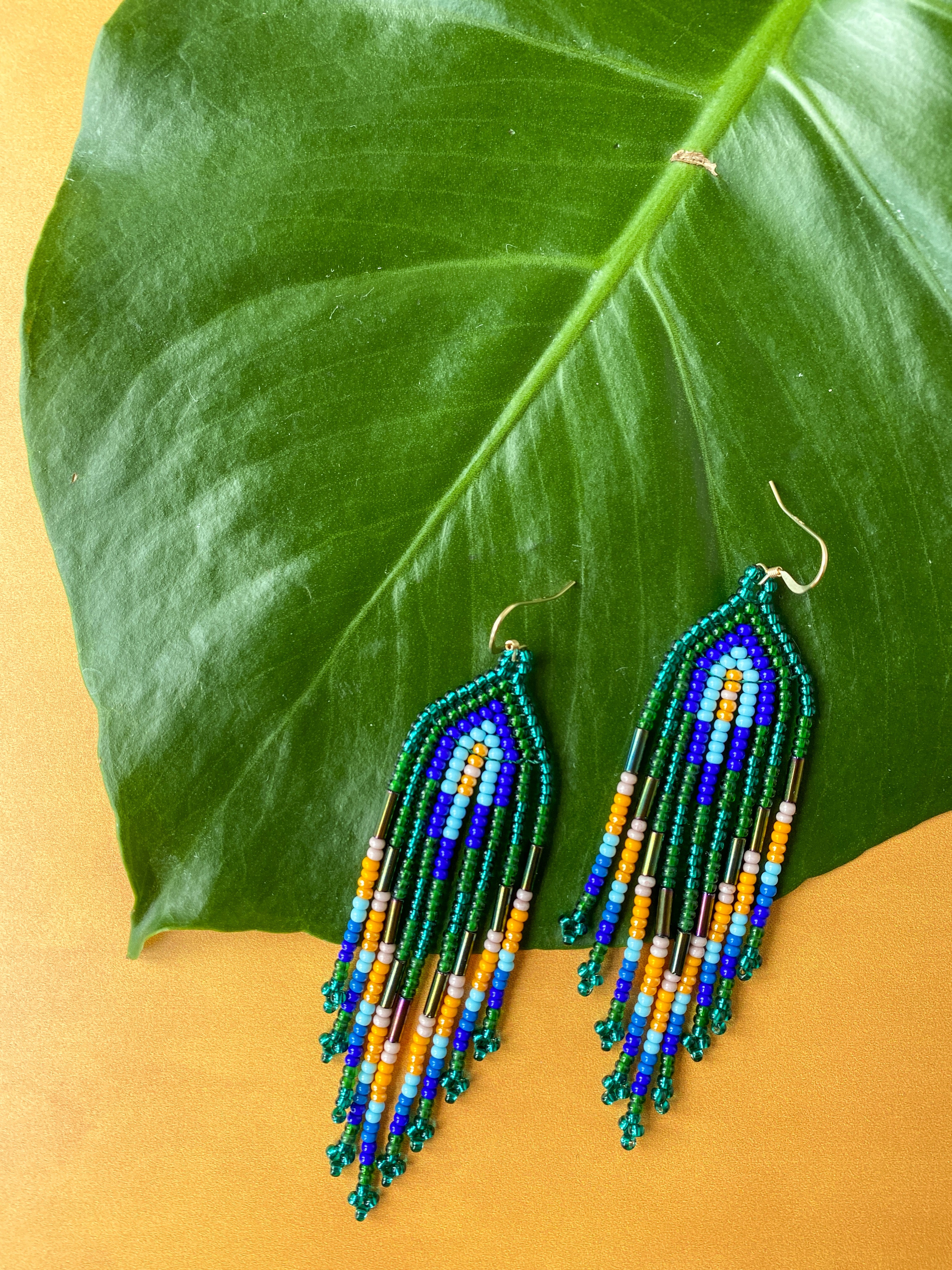 Plumitas Earrings - Sea