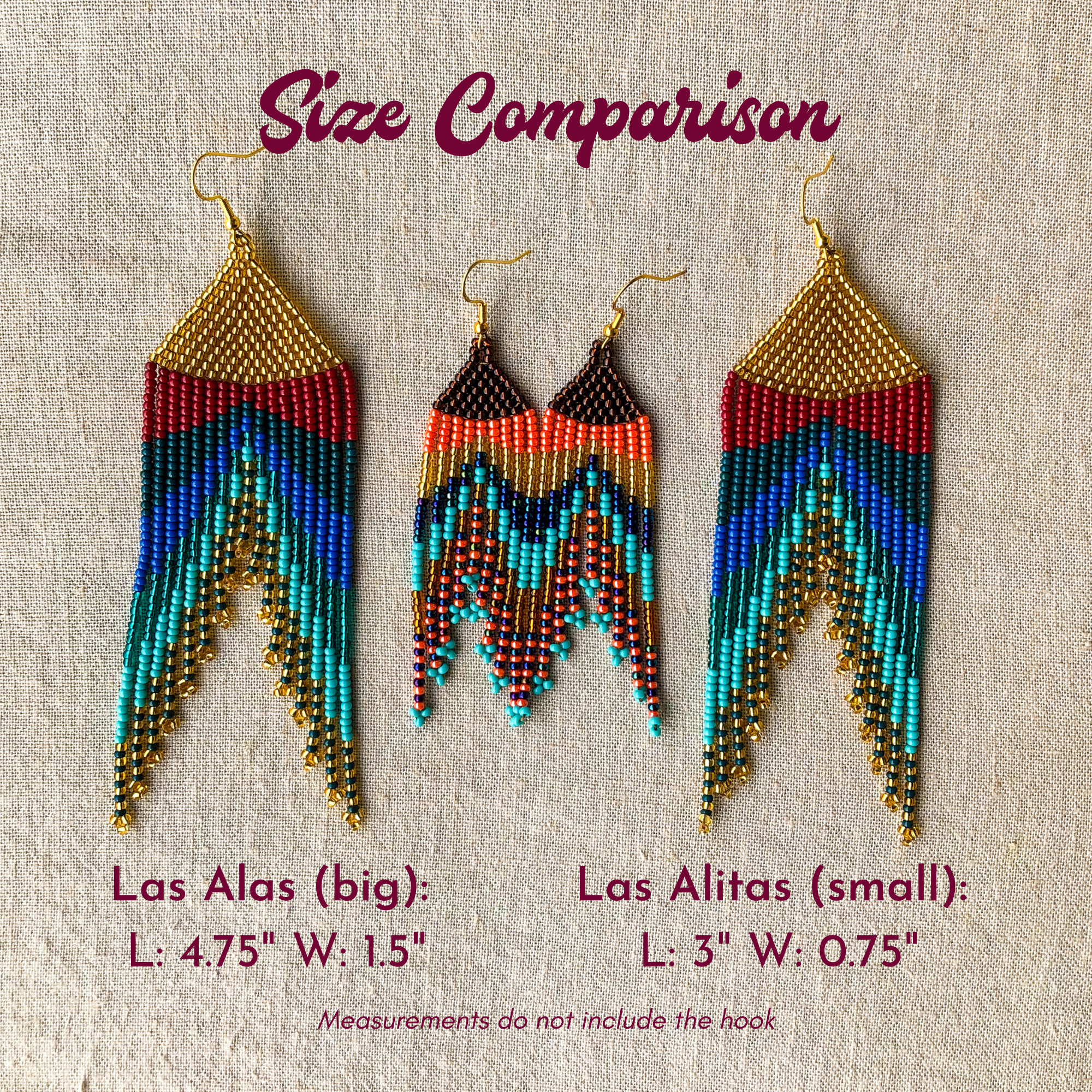 Las Alas Earrings - Ocean Sunrise